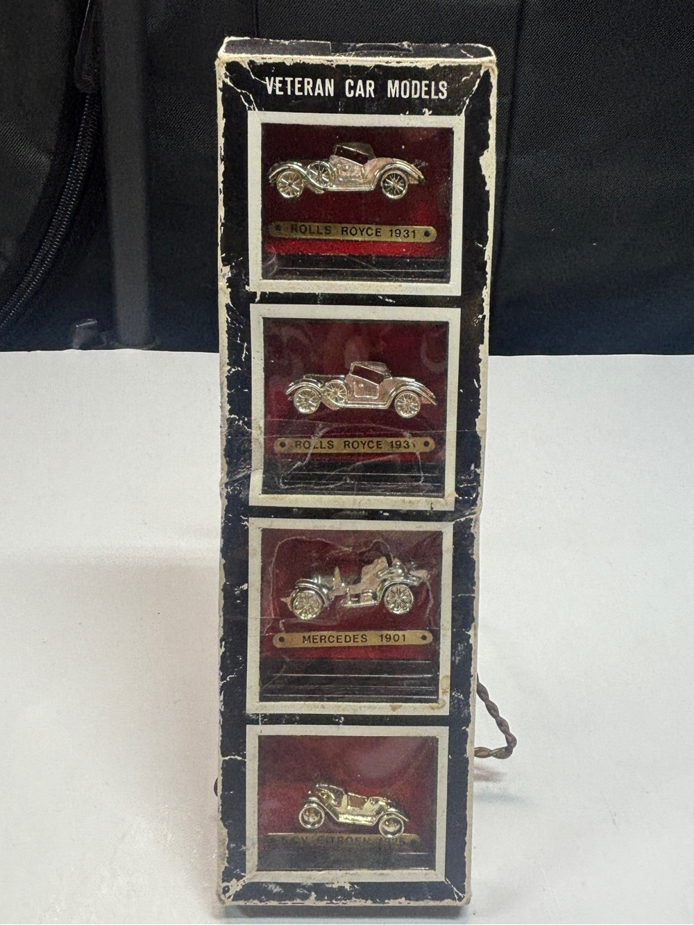 Vintage Veteran Car Models Plastic Picture Frames 4pcs